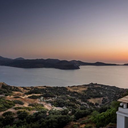 Melisses Sea View House Villa Plaka  Bagian luar foto