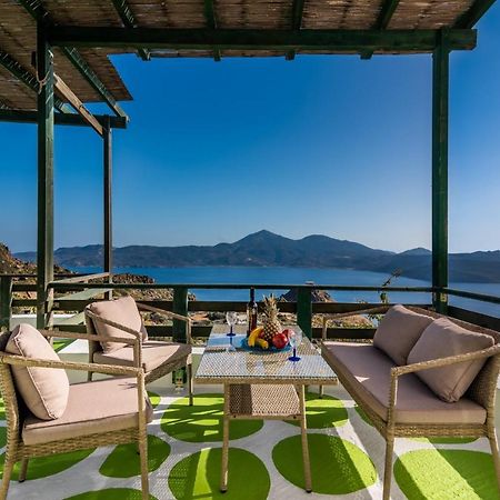 Melisses Sea View House Villa Plaka  Bagian luar foto