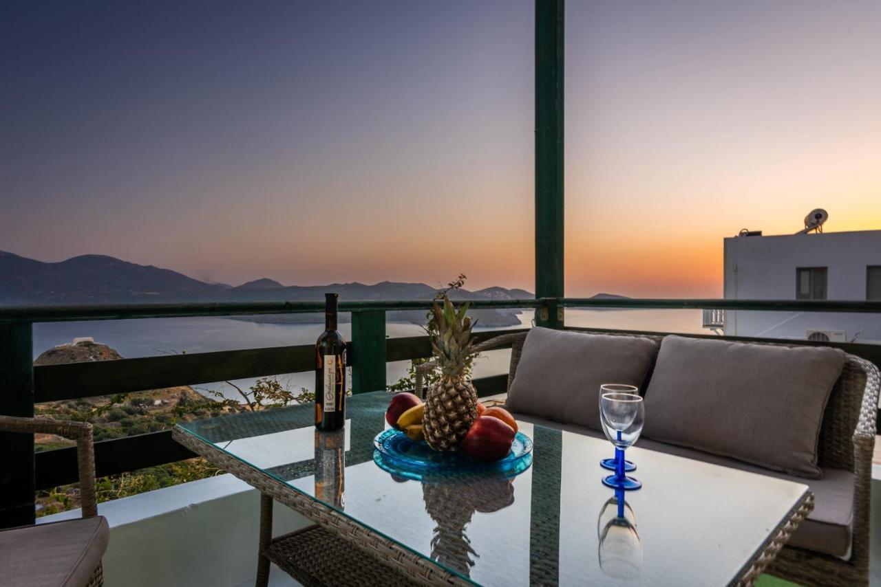 Melisses Sea View House Villa Plaka  Bagian luar foto