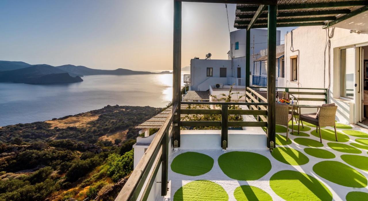 Melisses Sea View House Villa Plaka  Bagian luar foto