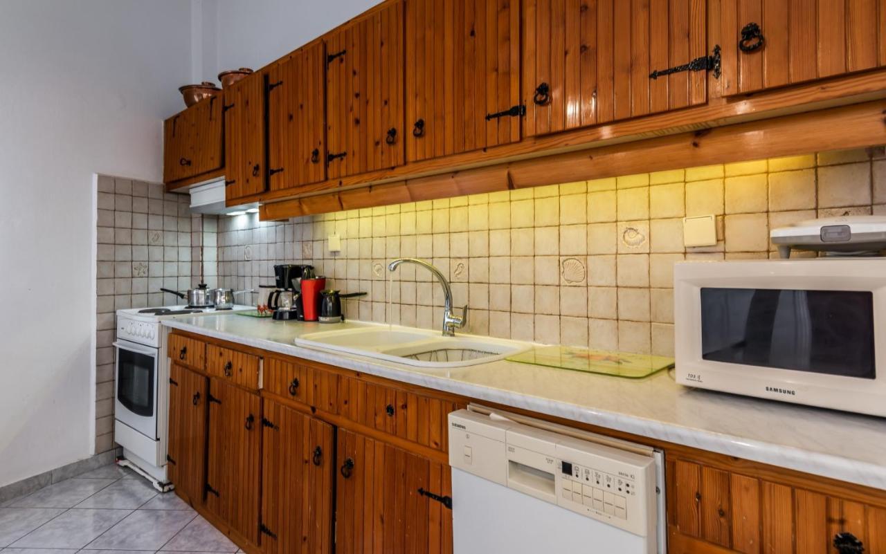 Melisses Sea View House Villa Plaka  Bagian luar foto