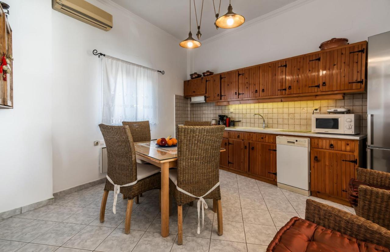 Melisses Sea View House Villa Plaka  Bagian luar foto