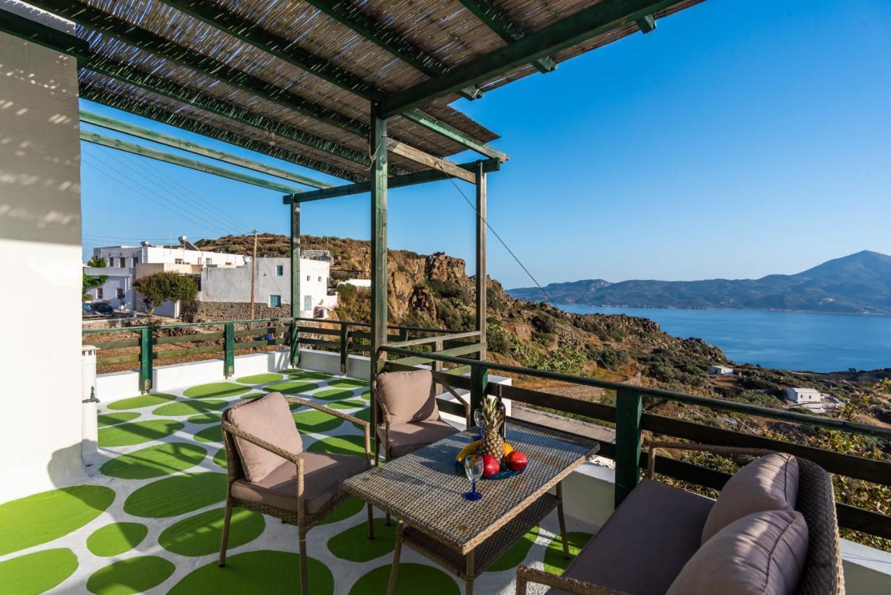 Melisses Sea View House Villa Plaka  Bagian luar foto