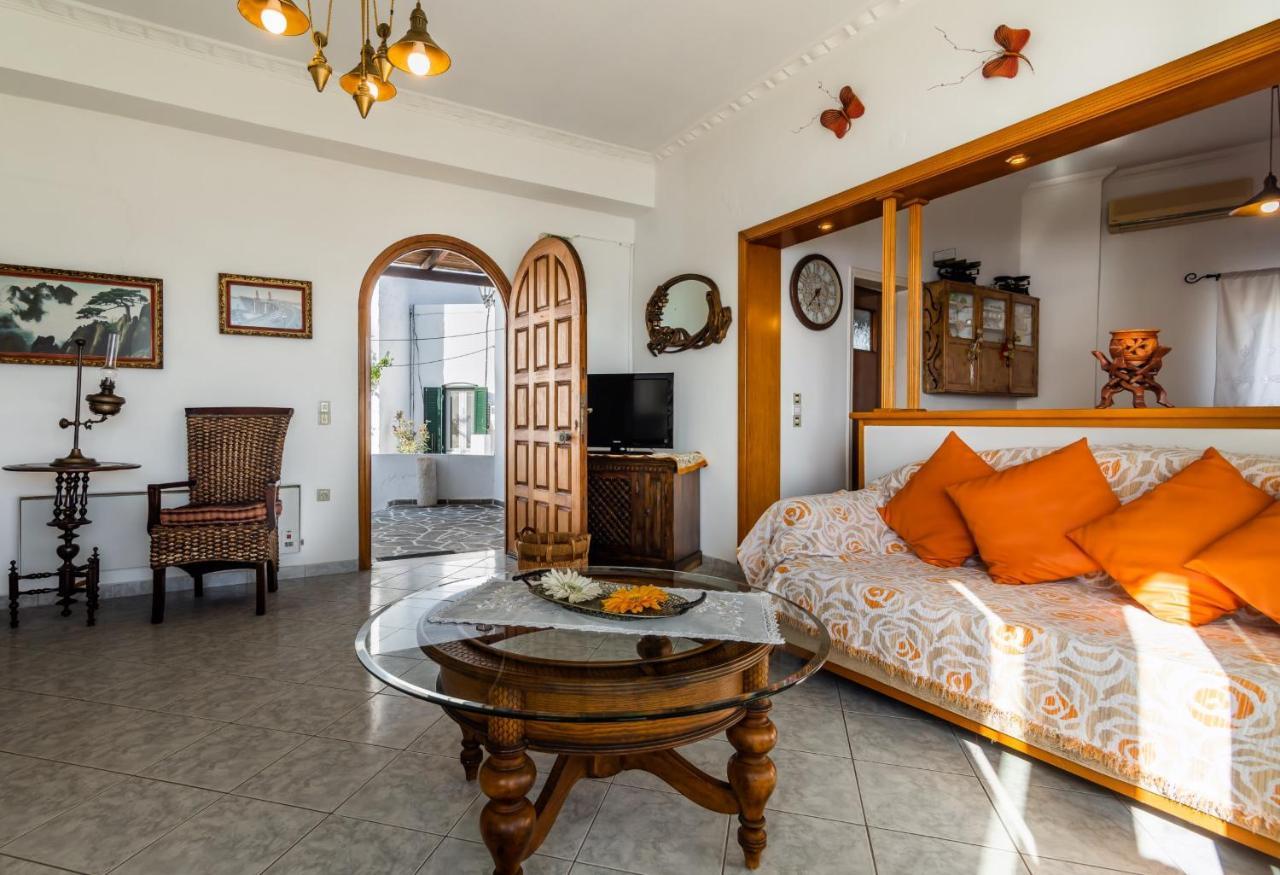 Melisses Sea View House Villa Plaka  Bagian luar foto