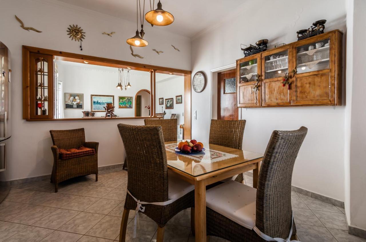 Melisses Sea View House Villa Plaka  Bagian luar foto